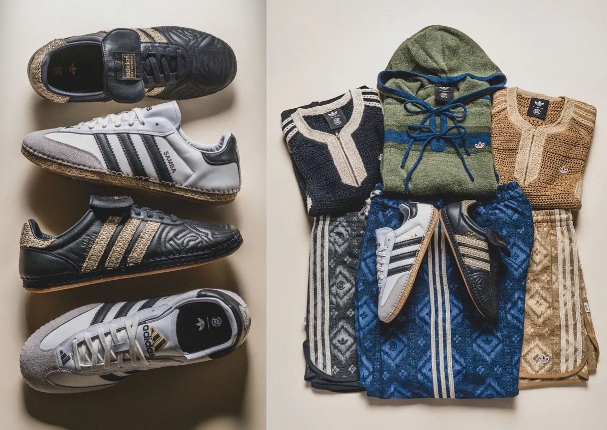CLOT x adidas Mundial Collection con cuero premium y detalles de rafia